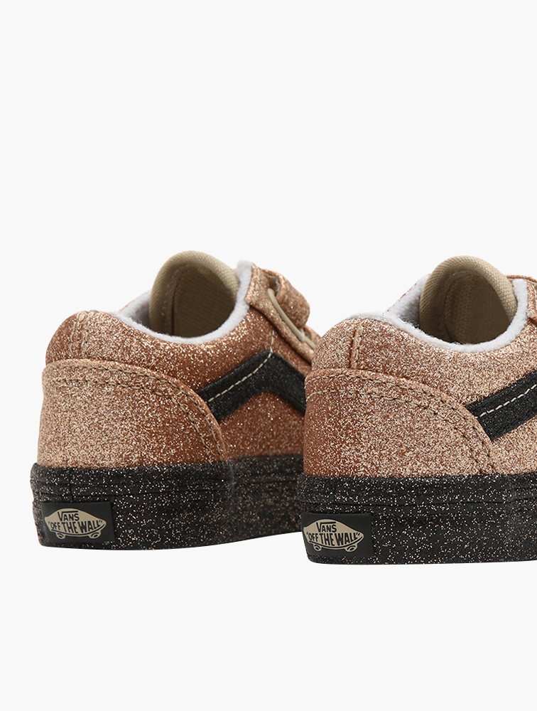 Gold glitter top vans toddler